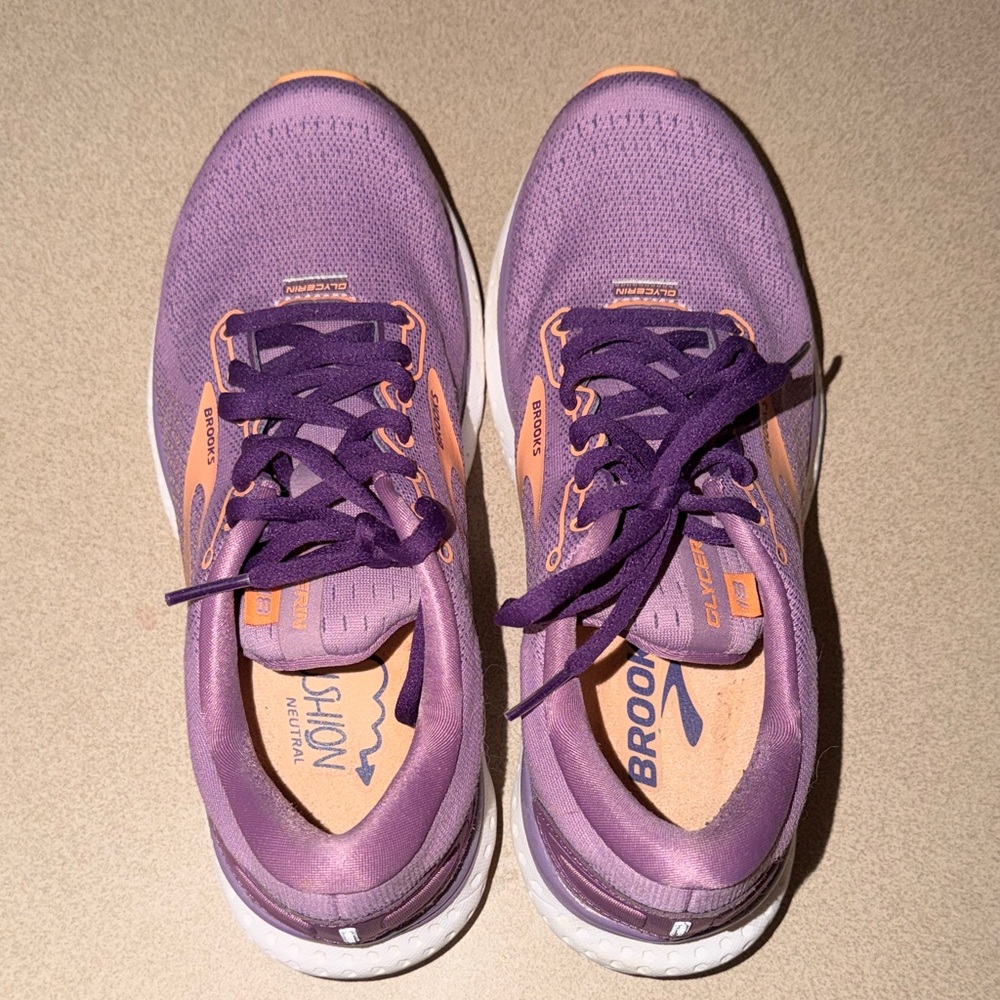Brooks Women's Athletic Shoes in Purple and Orange